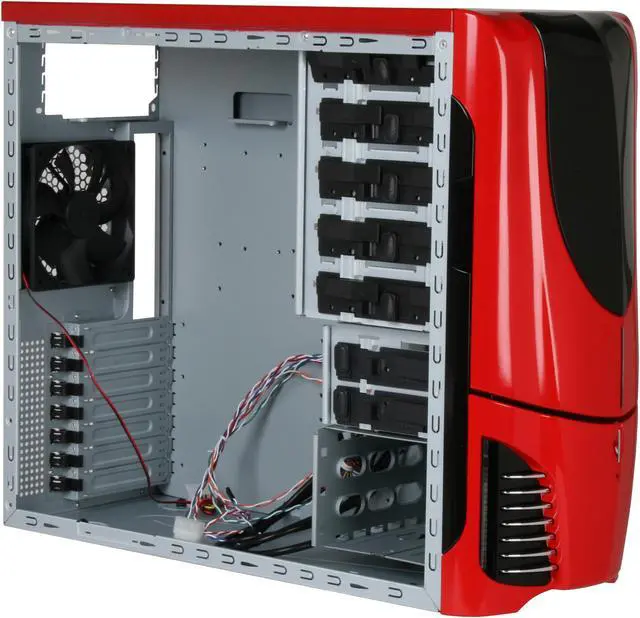 Alt view image 10 of 13 - NZXT Apollo Red SECC Steel Chassis ATX Mid Tower Computer Case