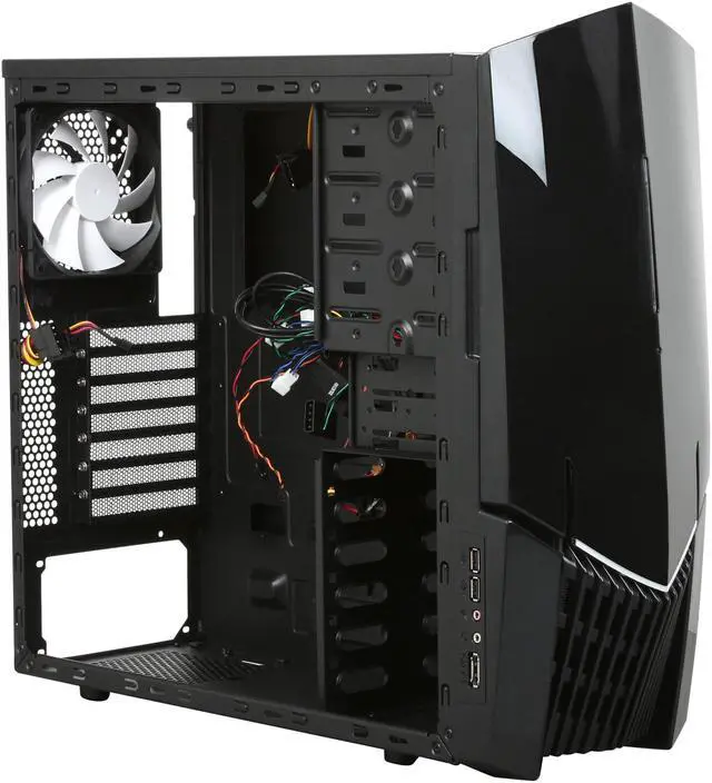 Alt view image 7 of 9 - NZXT LEXA S LEXS - 001BK Black Steel ATX Mid Tower Computer Case