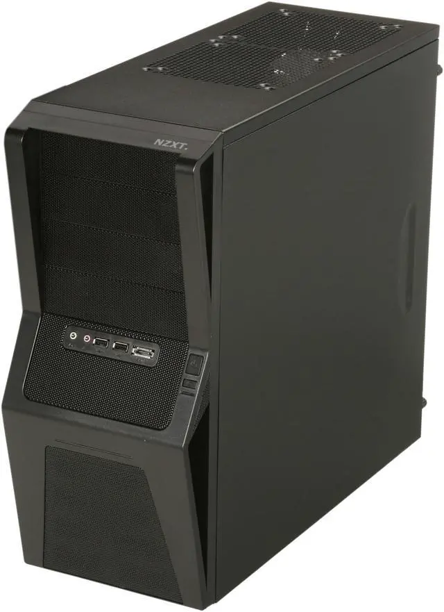 Alt view image 3 of 9 - NZXT GAMMA Classic Series GAMA-001BK Black Steel ATX Mid Tower Computer Case