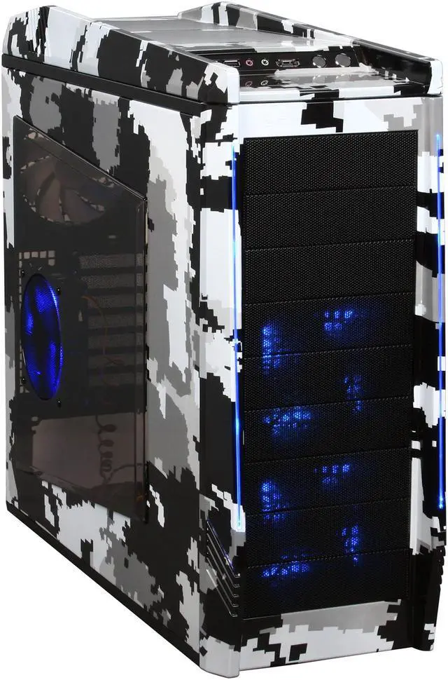 Main image of NZXT Digital Artic-Camo (Water Transfer Printing) TEMPEST EVO Mid Tower w. 2 x 120mm Front LED Fans, 2 x 140mm Top Fans, 1 x 120mm Side LED Fan & 1 x 120mm Rear Fan