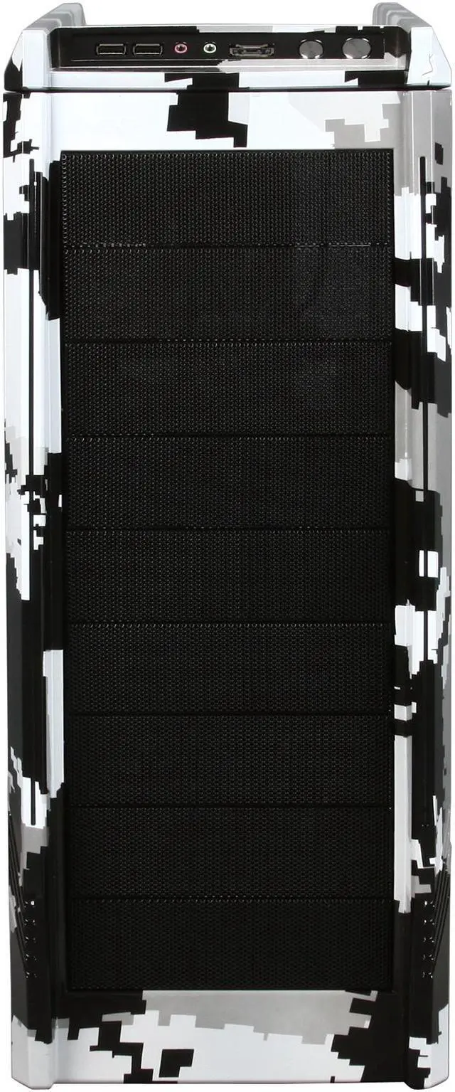 Alt view image 2 of 10 - NZXT Digital Artic-Camo (Water Transfer Printing) TEMPEST EVO Mid Tower w. 2 x 120mm Front LED Fans, 2 x 140mm Top Fans, 1 x 120mm Side LED Fan & 1 x 120mm Rear Fan