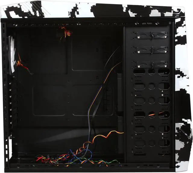 Alt view image 6 of 10 - NZXT Digital Artic-Camo (Water Transfer Printing) TEMPEST EVO Mid Tower w. 2 x 120mm Front LED Fans, 2 x 140mm Top Fans, 1 x 120mm Side LED Fan & 1 x 120mm Rear Fan