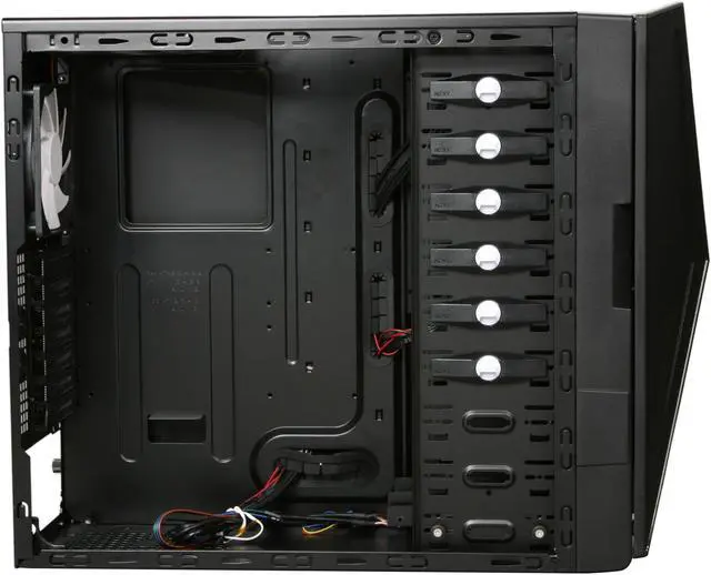 Alt view image 6 of 10 - NZXT Hades Crafted Series HADE-001BK Black Steel / Plastic ATX Mid Tower Computer Case