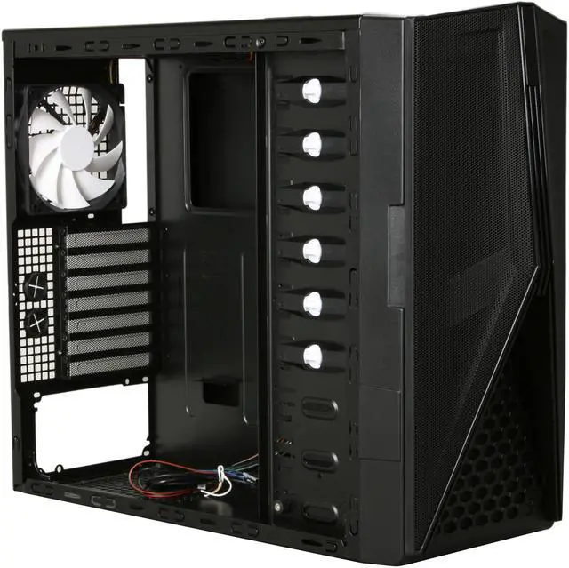 Alt view image 7 of 10 - NZXT Hades Crafted Series HADE-001BK Black Steel / Plastic ATX Mid Tower Computer Case