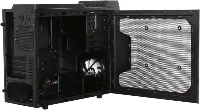 Alt view image 5 of 13 - NZXT Crafted Series Vulcan Black Steel / Plastic Gaming mATX Computer Case