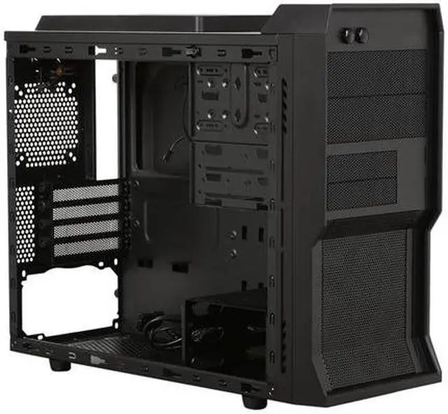 Alt view image 7 of 13 - NZXT Crafted Series Vulcan Black Steel / Plastic Gaming mATX Computer Case