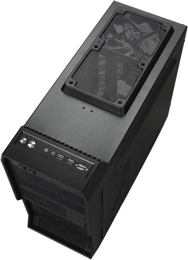 Alt view image 9 of 13 - NZXT Crafted Series Vulcan Black Steel / Plastic Gaming mATX Computer Case