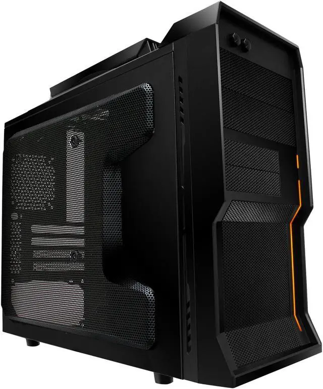 Alt view image 12 of 13 - NZXT Crafted Series Vulcan Black Steel / Plastic Gaming mATX Computer Case