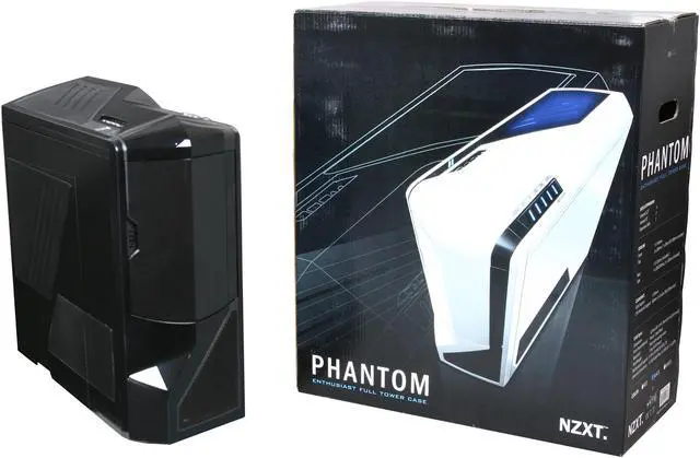 Alt view image 10 of 10 - NZXT Phantom PHAN-001BK Black Steel / Plastic Enthusiast ATX Full Tower Computer Case