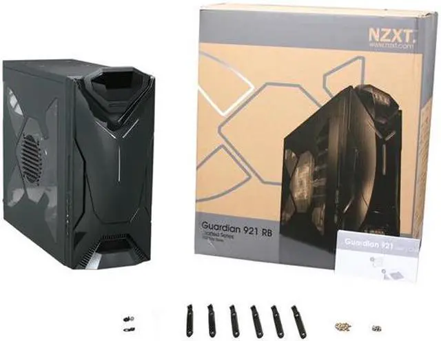 Alt view image 10 of 10 - NZXT Guardian 921 RB 921RB-001-RD Black SECC steel chassis Computer Case