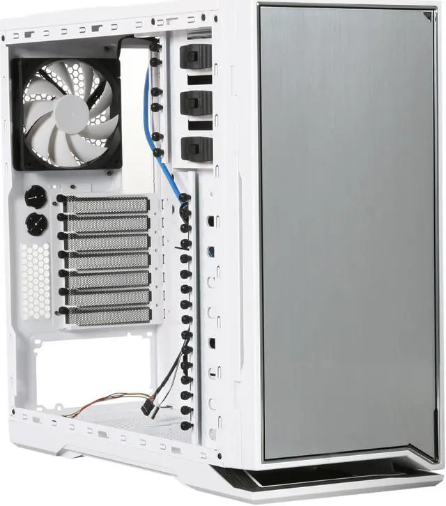 Alt view image 7 of 10 - NZXT H2 H2-001-WT White Steel / Plastic Classic Silent ATX Mid Tower Chassis