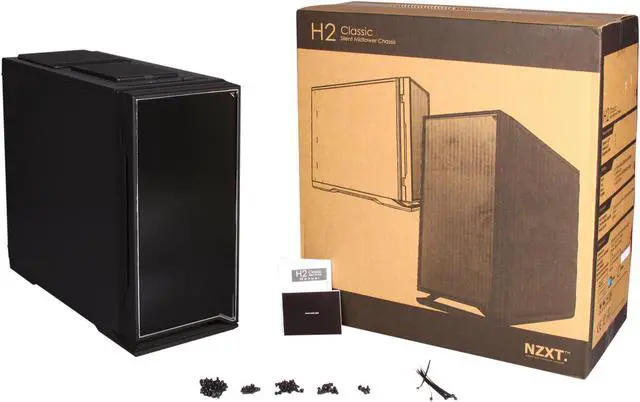 Alt view image 11 of 11 - NZXT H2 H2-001-BK Black Steel / Plastic Classic Silent ATX Mid Tower Chassis