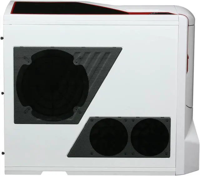 Alt view image 4 of 10 - NZXT Phantom PHAN-003RD Red White Finish w/Red Trim Steel / Plastic Enthusiast ATX Full Tower Computer Case