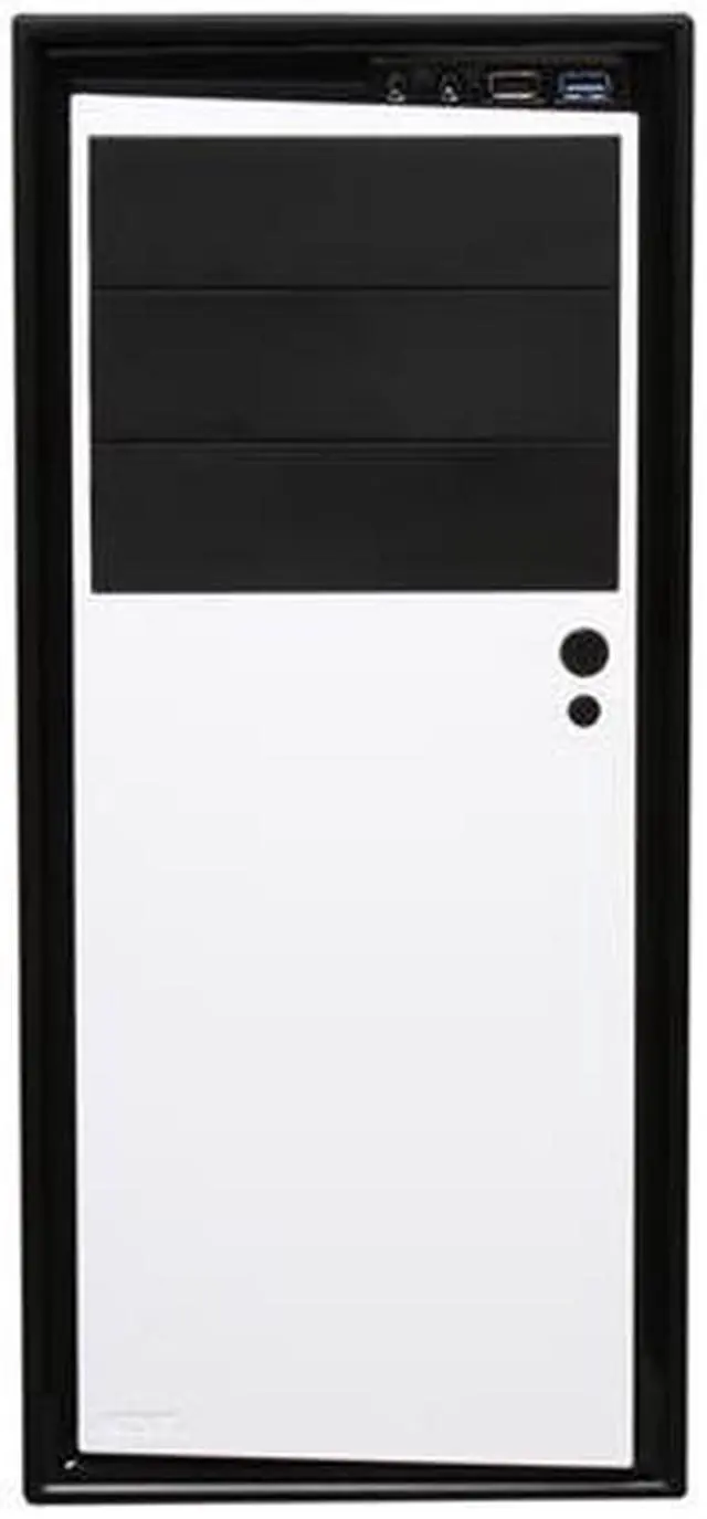 Alt view image 2 of 9 - NZXT Source 210 Elite White Steel with painted interior ATX Mid Tower Computer Case w/ Black Front Trim