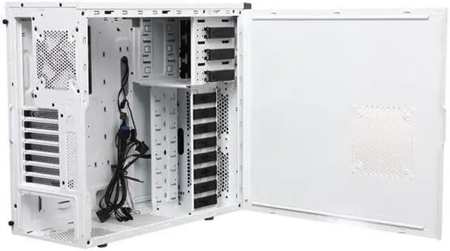 Alt view image 5 of 9 - NZXT Source 210 Elite White Steel with painted interior ATX Mid Tower Computer Case w/ Black Front Trim