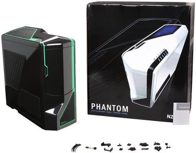 Alt view image 10 of 10 - NZXT Phantom PHAN-002GR Black with Green Stripes Steel / Plastic ATX Full Tower Computer Case