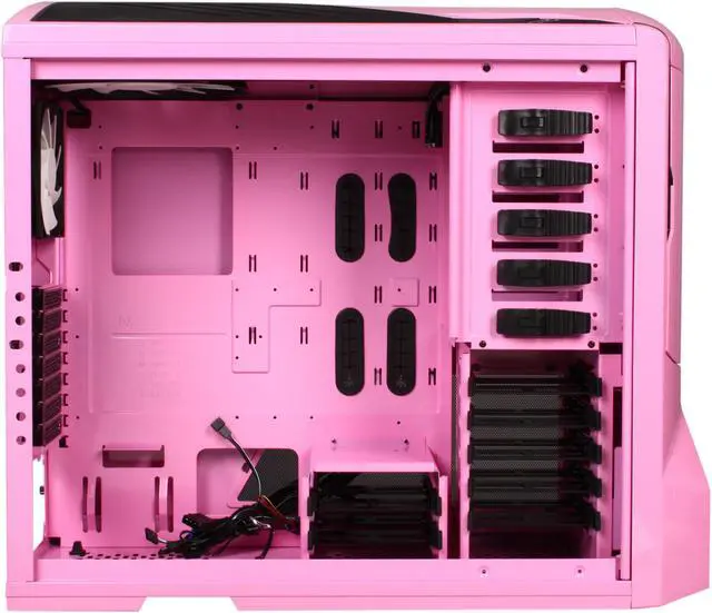 Alt view image 7 of 10 - NZXT Phantom PHAN-003PK Pink Finish w/Black Trim Steel / Plastic Enthusiast ATX Full Tower Computer Case