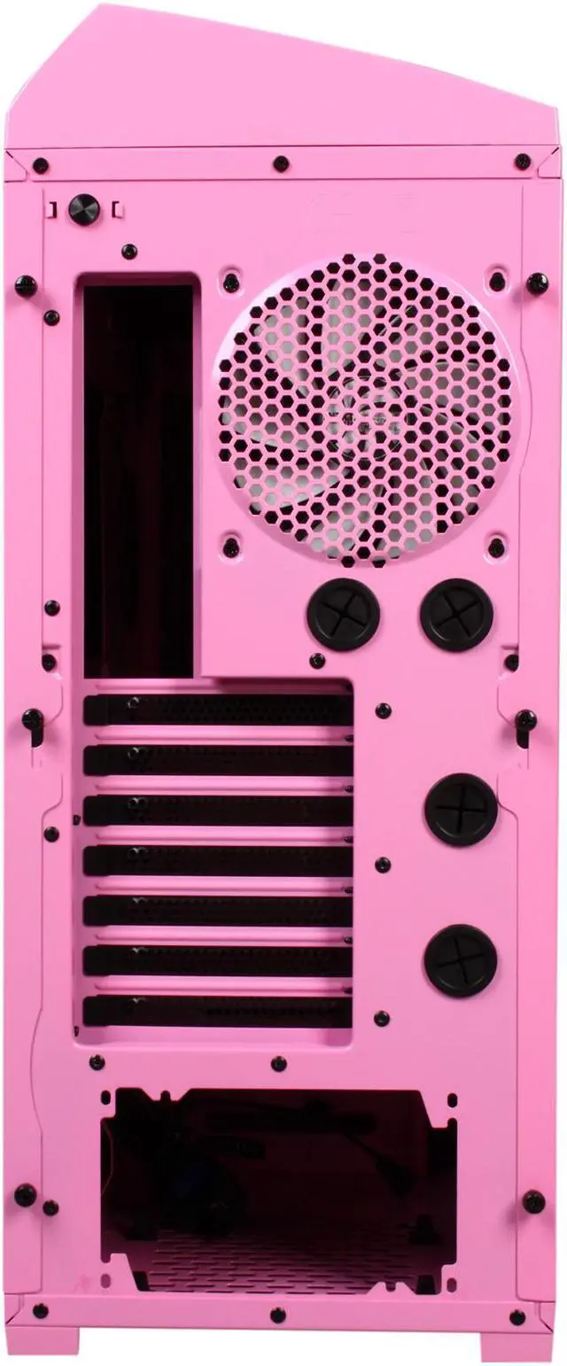 Alt view image 9 of 10 - NZXT Phantom PHAN-003PK Pink Finish w/Black Trim Steel / Plastic Enthusiast ATX Full Tower Computer Case
