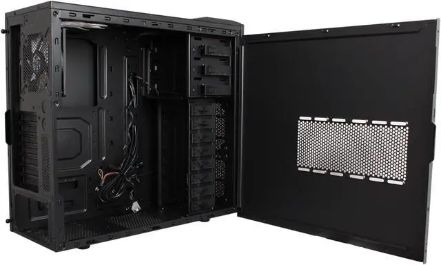 Alt view image 5 of 9 - NZXT Tempest 210 CA-TP210-01 Black Steel / Plastic ATX Mid Tower Computer Case