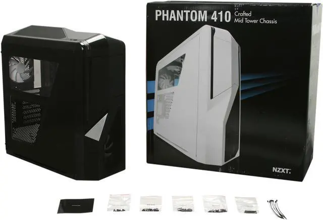 Alt view image 11 of 11 - NZXT Phantom 410 Series CA-PH410-B1 Black Steel / Plastic ATX Mid Tower Computer Case