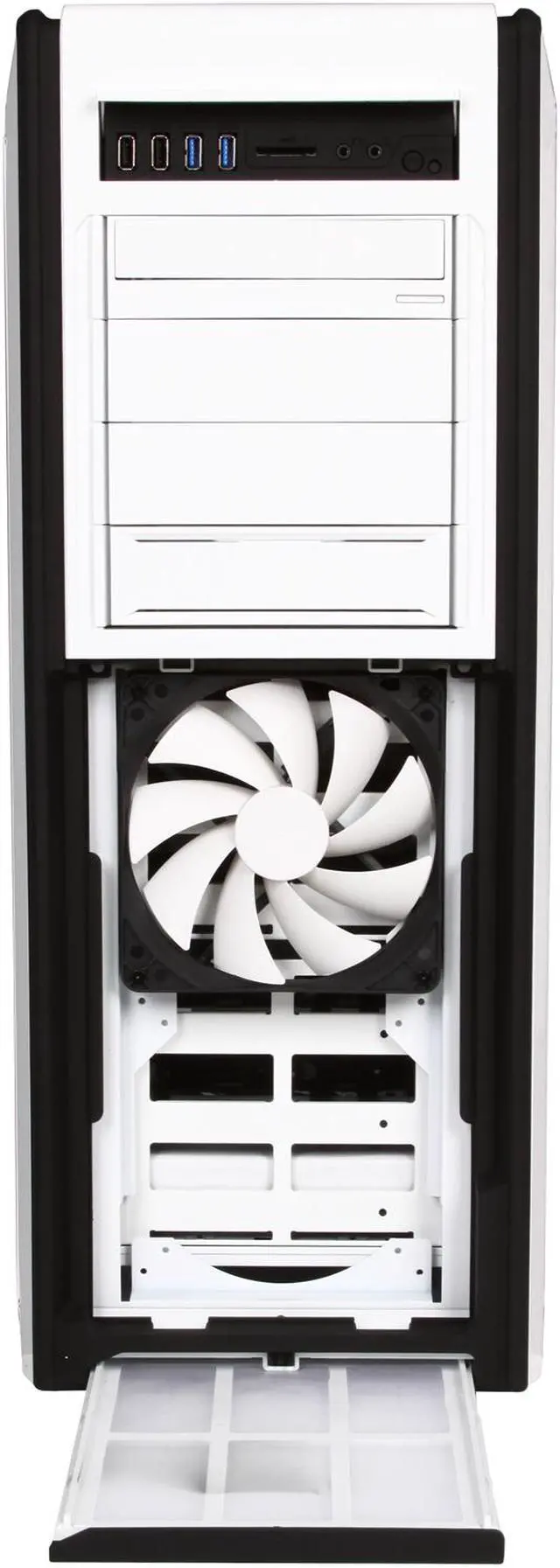 Alt view image 2 of 10 - NZXT SWITCH 810 White CA-SW810-W1 Steel / Plastic ATX HYBRID Full Tower Gaming Computer Case