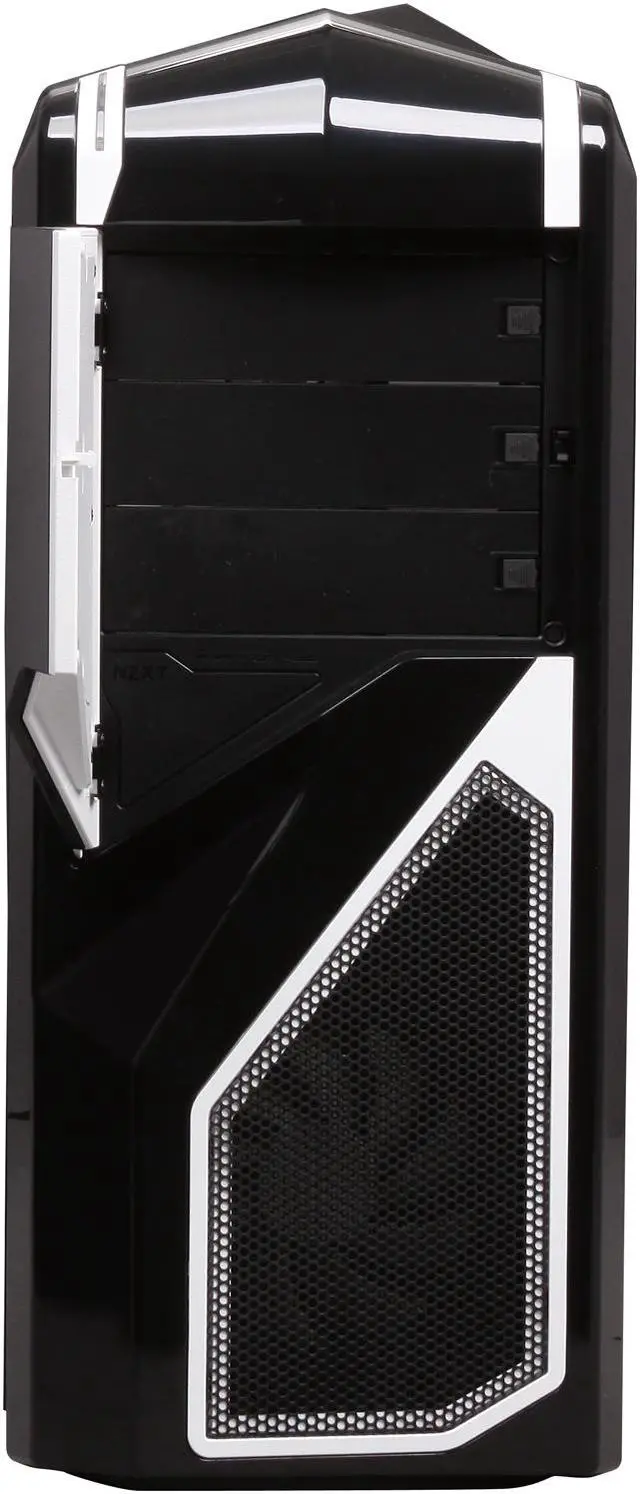 Alt view image 2 of 10 - NZXT Phantom 410 CA-PH410-B2 Black Steel / Plastic ATX Mid Tower White Trim Computer Case