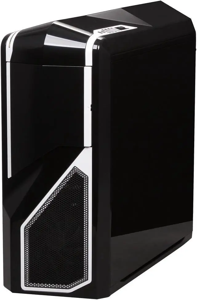 Alt view image 3 of 10 - NZXT Phantom 410 CA-PH410-B2 Black Steel / Plastic ATX Mid Tower White Trim Computer Case