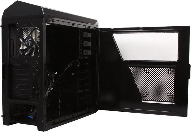 Alt view image 5 of 10 - NZXT Phantom 410 CA-PH410-B2 Black Steel / Plastic ATX Mid Tower White Trim Computer Case