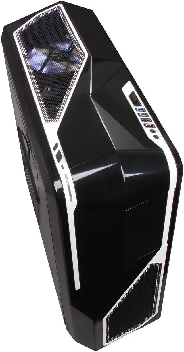 Alt view image 8 of 10 - NZXT Phantom 410 CA-PH410-B2 Black Steel / Plastic ATX Mid Tower White Trim Computer Case