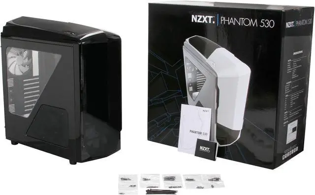 Alt view image 10 of 10 - NZXT Phantom 530 Black ATX Full Tower Computer Case Includes 1 x 200mm Front, 1 x 140mm Rear 2 x USB 3.0  Fan Controller