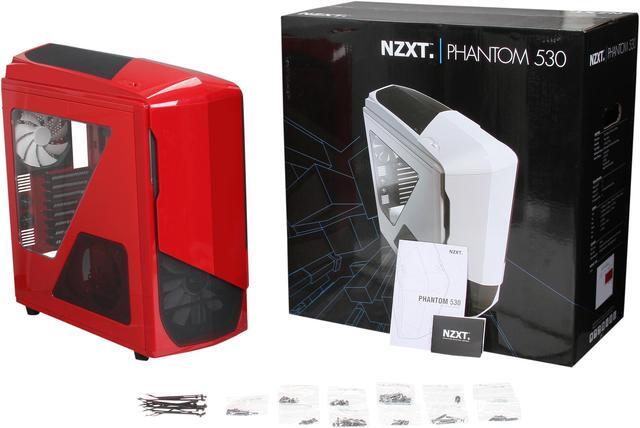 Alt view image 10 of 10 - NZXT Phantom 530 Red ATX Full Tower Computer Case Includes 1 x 200mm Front, 1 x 140mm Rear 2 x USB 3.0 Fan Controller