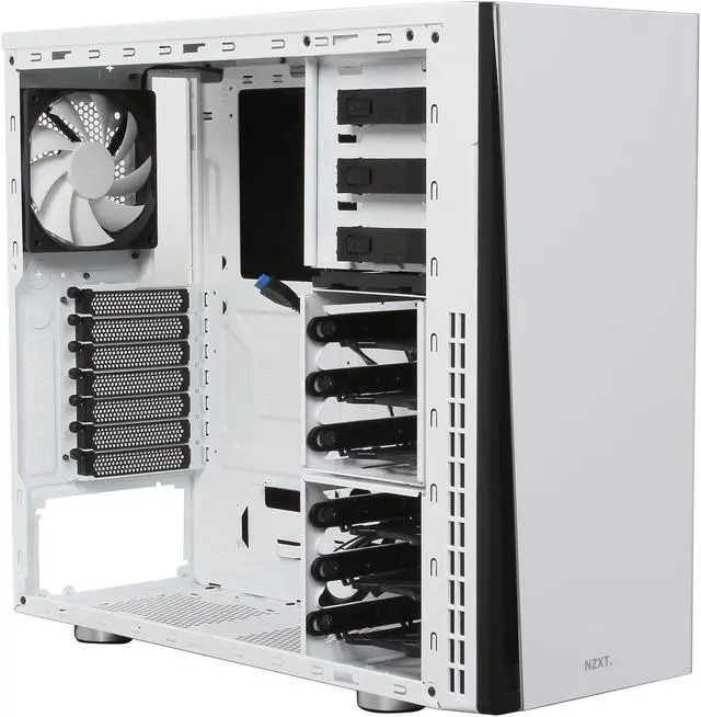 Alt view image 7 of 10 - NZXT H230 White ATX Mid Tower Computer Case Includes 1 x 120mm Front, 1 x 120mm Rear 2 x USB 3.0