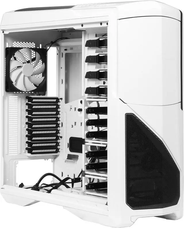 Alt view image 9 of 10 - NZXT Phantom 630 Windowed Edition White Steel / Plastic ATX Full Tower Computer Case