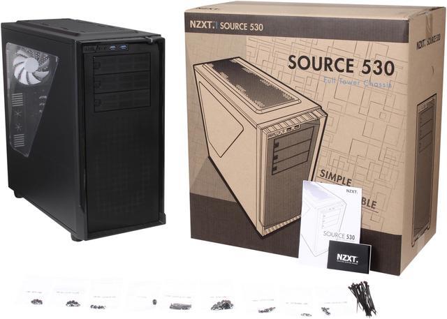 Alt view image 10 of 9 - NZXT Source 530 CA-SO530-M1 Matte Black Steel / Plastic / Mesh ATX Full Tower Computer Case