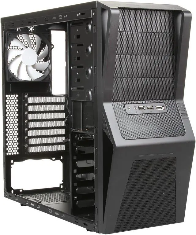 Alt view image 7 of 9 - NZXT GAMMA Classic Series CS-NT-GAMMA-B Black Steel ATX Mid Tower Computer Case