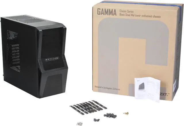 Alt view image 9 of 9 - NZXT GAMMA Classic Series CS-NT-GAMMA-B Black Steel ATX Mid Tower Computer Case