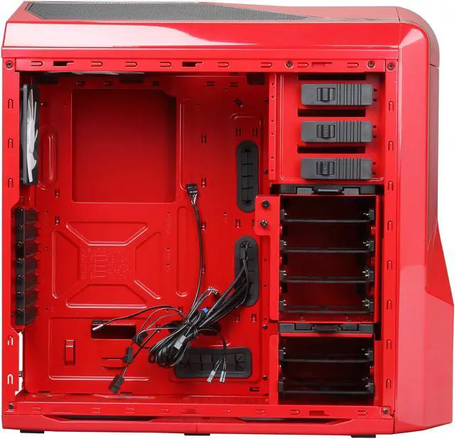 Alt view image 5 of 9 - NZXT Phantom 410 Series RB-CA-PH410-R1 Red Steel / Plastic ATX Mid Tower Computer Case
