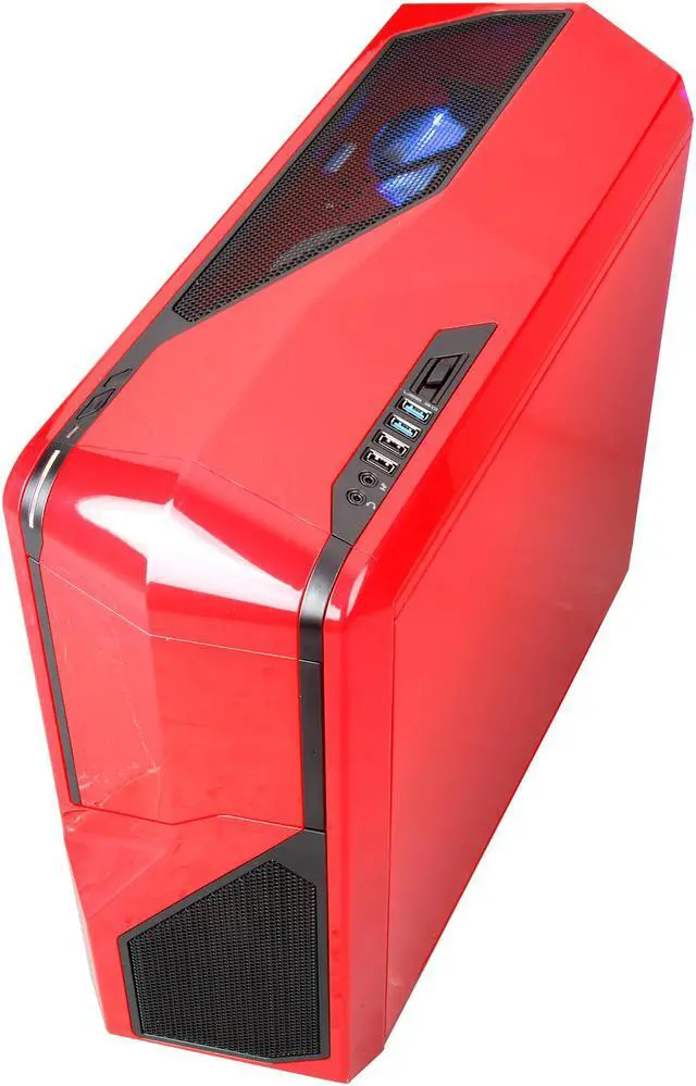 Alt view image 7 of 9 - NZXT Phantom 410 Series RB-CA-PH410-R1 Red Steel / Plastic ATX Mid Tower Computer Case