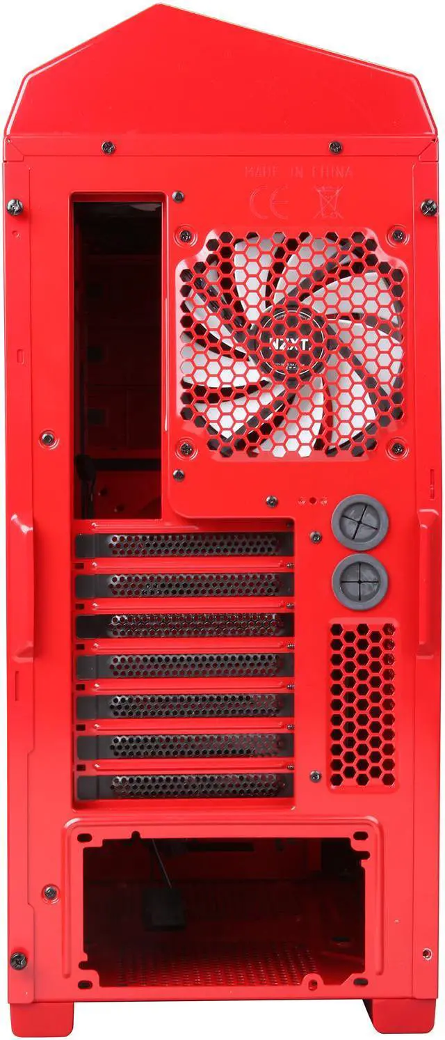 Alt view image 8 of 9 - NZXT Phantom 410 Series RB-CA-PH410-R1 Red Steel / Plastic ATX Mid Tower Computer Case