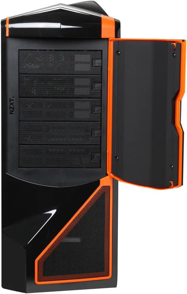 Alt view image 2 of 10 - NZXT Phantom CS-NT-PHAN-BNO-3.0 Black / Orange Trim Steel / Plastic ATX Full Tower Computer Case