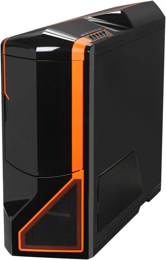 Alt view image 3 of 10 - NZXT Phantom CS-NT-PHAN-BNO-3.0 Black / Orange Trim Steel / Plastic ATX Full Tower Computer Case