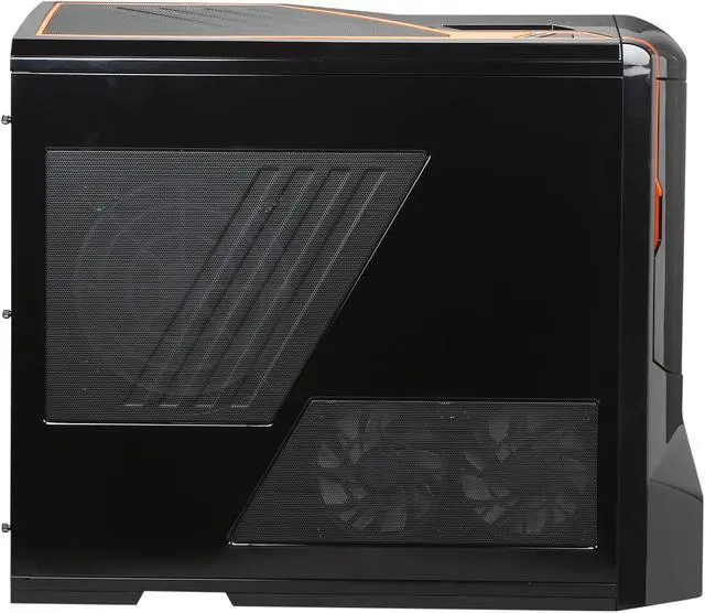 Alt view image 4 of 10 - NZXT Phantom CS-NT-PHAN-BNO-3.0 Black / Orange Trim Steel / Plastic ATX Full Tower Computer Case