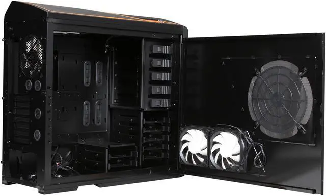 Alt view image 6 of 10 - NZXT Phantom CS-NT-PHAN-BNO-3.0 Black / Orange Trim Steel / Plastic ATX Full Tower Computer Case