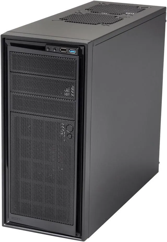 Alt view image 3 of 9 - NZXT Source 220 RB-CA-SO220-01 Black Steel / Aluminum-like finish ATX Mid Tower Computer Case