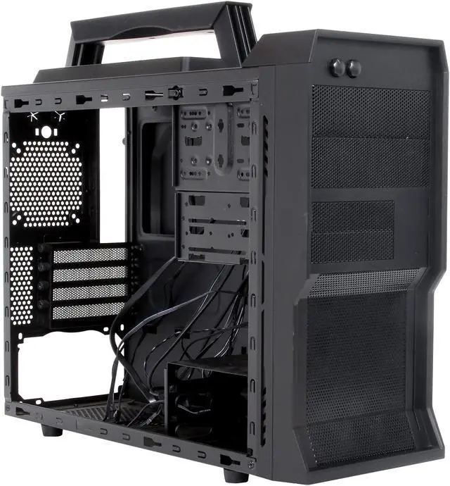 Alt view image 7 of 10 - NZXT Crafted Series CS-NT-VULCAN Black Steel / Plastic Gaming mATX Computer Case