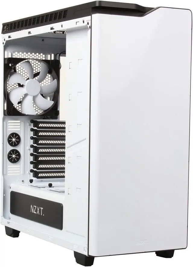 Alt view image 8 of 10 - NEW NZXT H440 STEEL Mid Tower Case. Next Generation 5.25-less Design. Include 4 x 2nd Gen FNv2 Fans, High-End WC support, USB3.0, White/Black