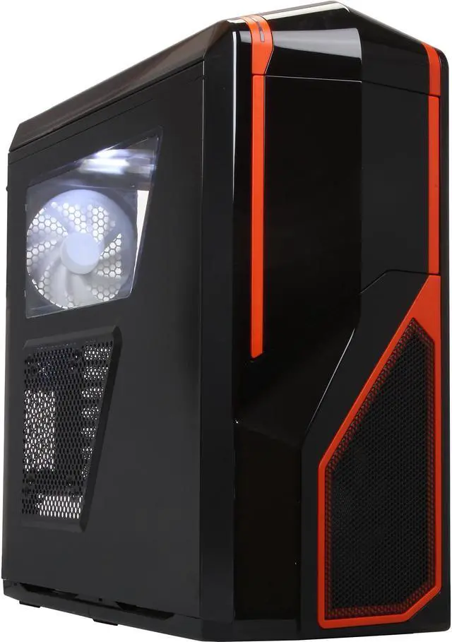 Refurbished: NZXT Phantom 410 Series CA-PHAN-40-BNO Black / Orange