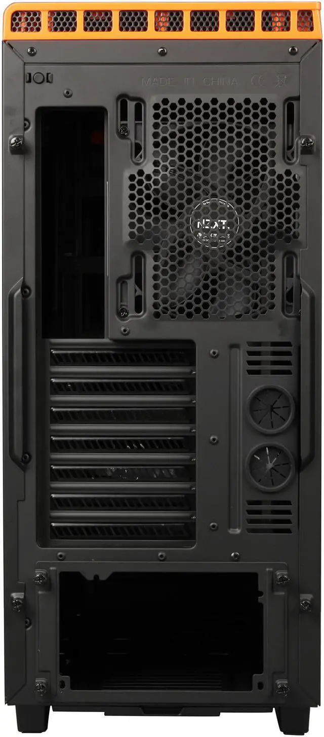 Alt view image 8 of 9 - NEW NZXT H440 STEEL Mid Tower Case. Next Generation 5.25-less Design. Include 4 x 2nd Gen FNv2 Fans, High-End WC support, USB3.0, Matte BLK/Orange