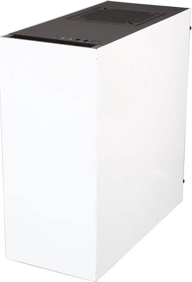 Alt view image 3 of 10 - NZXT S340 Glossy White Steel ATX Mid Tower Case