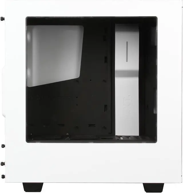 Alt view image 4 of 10 - NZXT S340 Glossy White Steel ATX Mid Tower Case